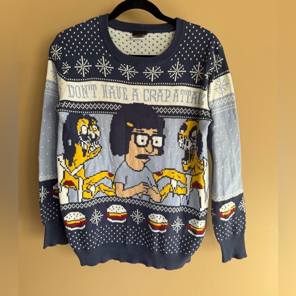 Bob's Burgers Tina Ugly Christmas Sweater Size S
